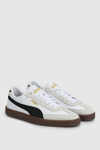 Unisex Puma Club II Era Retro Sneaker - Beyaz/Siyah 