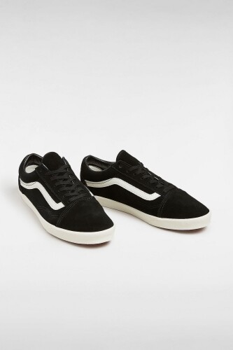  Unisex Yan Şeritli Old Skool Lowpro Sneaker - Siyah/Beyaz 