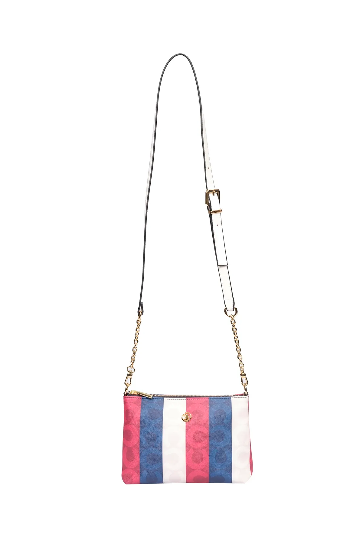 USPA BAYAN CANTA-LACİVERT-BEYAZ 